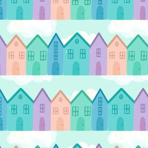 Pastel Town Houses