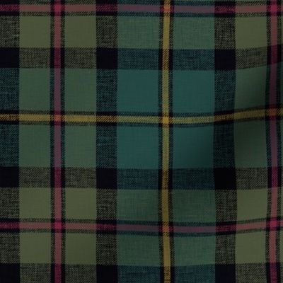 MacLeod of Harris / green MacLeod / MacLeod hunting tartan, 6", c. 1831, darkened muted with slubs