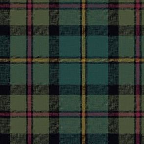 MacLeod of Harris / green MacLeod / MacLeod hunting tartan, 6", c. 1831, darkened muted with slubs