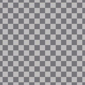 Checker Pattern - Pebble Grey and Mouse Grey Colors