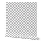 Checker Pattern - Pebble Grey and White