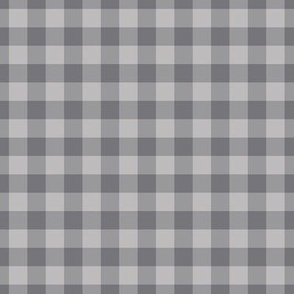 Gingham Pattern - Pebble Grey and Mouse Grey Colors