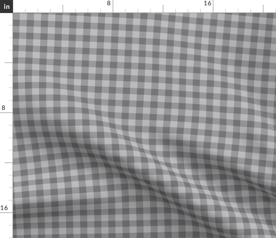 Gingham Pattern - Pebble Grey and Mouse Grey Colors