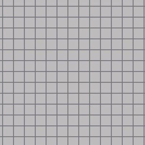 Grid Pattern - Pebble Grey and Mouse Grey Colors