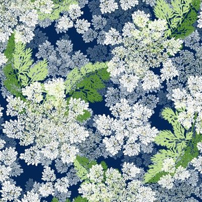 Queen Annes Lace | Small | Deep Blue  #032654