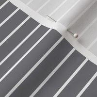 Mouse Grey Pin Stripe Pattern Horizontal in White