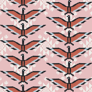 Thunderbirds Tribal Flight mauve pink
