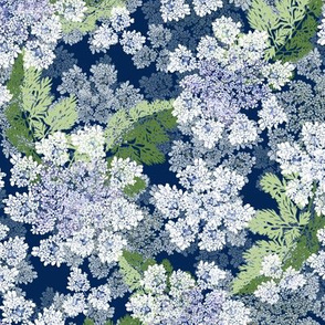 Queen Annes Lace | Small |  Deep Blue + Lavender