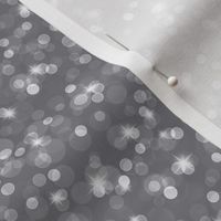 Small Sparkly Bokeh Pattern - Mouse Grey Color