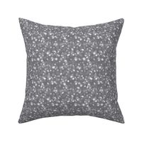 Small Sparkly Bokeh Pattern - Mouse Grey Color