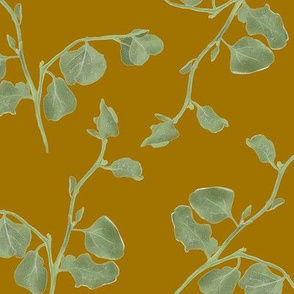 Saltbush Leaves / Brown