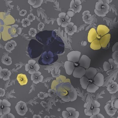 Poppies in Yellow and Gray for 2021