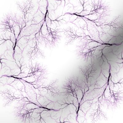 Winter Trees - Purples