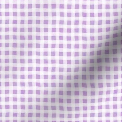 Lavender Marble Wonky Gingham