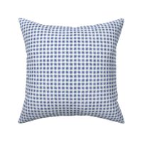 Dusty Blue Ginkgo Texture Wonky Gingham