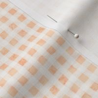 Peach Marble Wonky Gingham