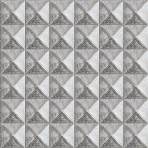Square Grey Pyramid Geometric