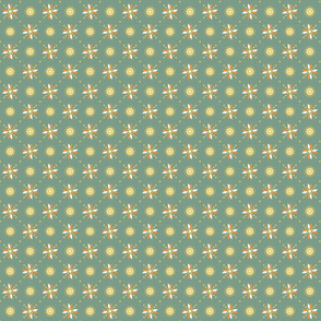 geometric stars spring green | tiny