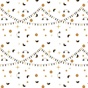 pattern new year black and yellow