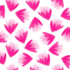 Brush flowers (fucsia)