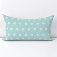 Textured Polka Dots on light teal