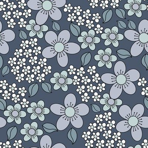 70s floral indigo sfx3928 gray dawn sfx 4106 arona sfx4109 snow sfx0602