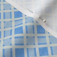 White Lattice on Cornflower Blue Marble 2