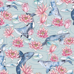 Whales and Water Lilies