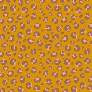 Animal Print Orange Pastel Panther Jaguar Watercolor 2021 color trend