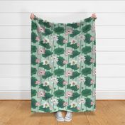 Lotus Flowers - Large - Light Green