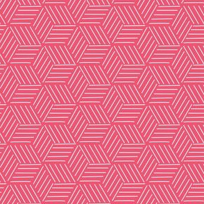 Hexagons Flamingo