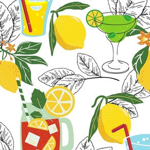 Lemons and Cocktails - Large Version