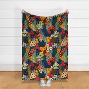 Blooming Summer Florals - Large Scale