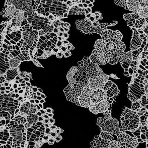 vintage lace black and white