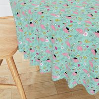 Flamingos_pattern_mint