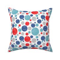 Going with the Flow Nautical Dolphin Polkadots - Large Scale
