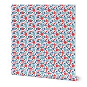 Going with the Flow Nautical Dolphin Polkadots - Medium Scale