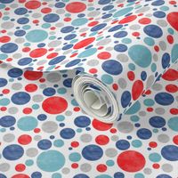 Going with the Flow Nautical Dolphin Polkadots - Medium Scale