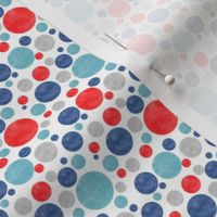 Going with the Flow Nautical Dolphin Polkadots - Small Scale