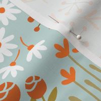 Lewis Floral (pale blue)