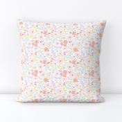 Sm/Med Scale - Pastel Meadow Floral (watercolor floral for easter, spring, summer, girls, pastel colors)