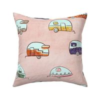 Retro camping  pink large