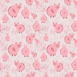 Cute pink piggys