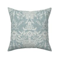 Classic Monochrome Rococo( White and Blue)