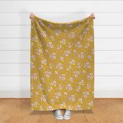 Anemone floral L in goldenrod by Pippa Shaw