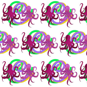 Octopus in Swirling Currents #4 