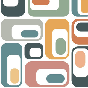 retro ovals Multicolor