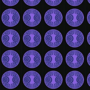 Celtic Tree of life medallions in purple