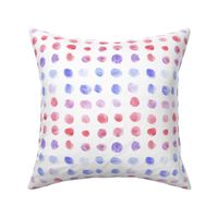 Coral and amethyst watercolor spots - brush stroke painted stains for modern home decor nursery bedding a134-2