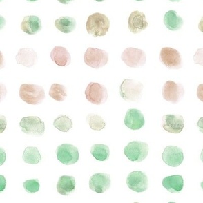 Mint and chocolate watercolor spots - brush stroke painted stains for modern home decor nursery bedding a134-5